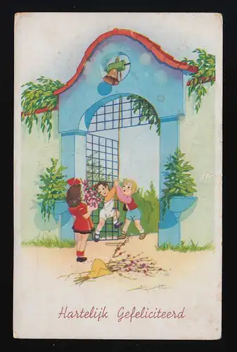 Kinder läuten Glocken, bringen Blumen, Hartelijk Gefeliciteerd, Feldpost 15.9.42