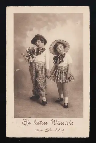 Félicitations aux enfants, Carreau Rock & Pantalon Meilleurs vœux anniversaire Hambourg 27.8.1932