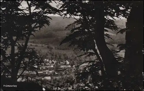 Temple de Landpost 22b Prümzurlay via BITTBURG SSt 12.8.58 sur AK approprié