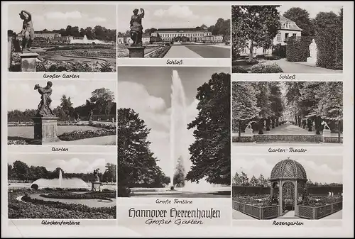 Le temple de Bohème de Landpost sur WALSRODE LAND 11.8.53 sur AK Hannover Herrenahausen