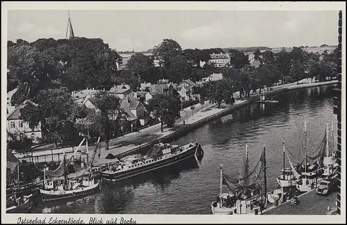 Temple de poste de campagne 24b bois long sur ECKERNFERDE 13.8.59 sur AK approprié