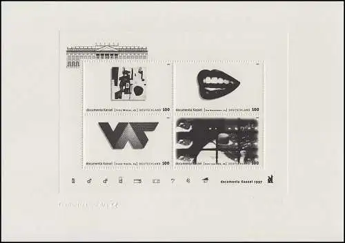 Bloc 39 dokumenta Kassel 1997: impression officielle de la Deutsche Post