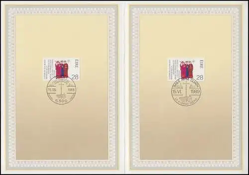 ETB 19/1989 Apôtre franc - avec deux fois l'Irlande au lieu de l 'Allemagne et l l\' Irlande!