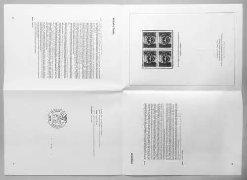 Schwarzdruck SD 7: 1104 Wilhelm Raabe 1981 als kompletter gefalteter Druckbogen