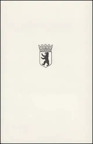 Ministerkarte Landespostdirektion Berlin 603-606 Straßenbeleuchtung Typ IV (27) 