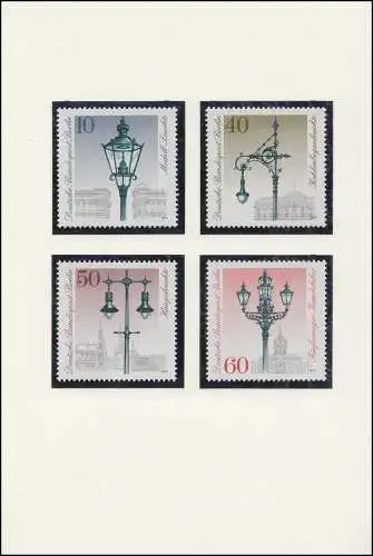 Ministerkarte Landespostdirektion Berlin 603-606 Straßenbeleuchtung Typ IV (27) 