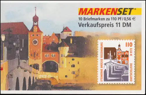 42 SWK Regensburg - avec poutres de comptage, timbre de premier jour LANGENSELBOLD 28.9.2000