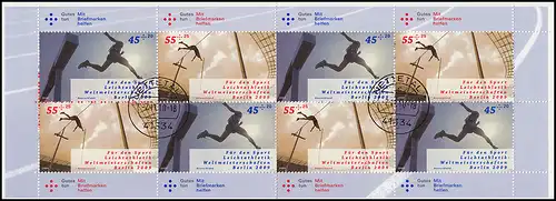 80 MH Sporthilfe: Leichtathletik-WM Berlin, Tagesstempel NETTETAL 1 c - 2.11.10