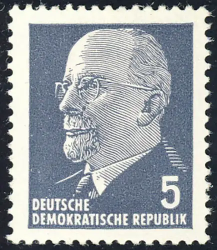 845 Walter Ulbricht 5 Pf ** postfrisch