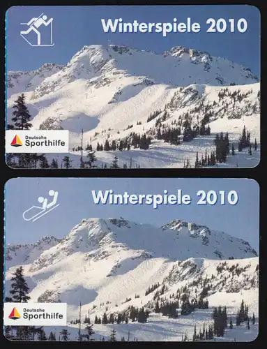 PortoCard Individuel: Jeux d'hiver 2010 Andre Lange + Kati Wilhelm, les deux SSt