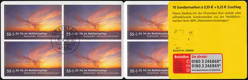 77 MH Wofa Sonnenuntergang, Tagesstempel NETTETAL 1 b - 30.11.09