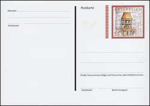 Autriche P 572 Constructions: Goldenes Dachl in Innbruck, **