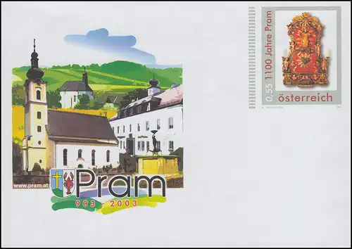 Autriche U 111 1100-Jährteierenmässeld Pram: Stephanus-Altar, **