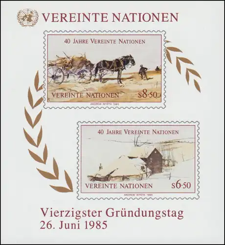 Nations unies, Vienne, Bloc 3 Fédération mondiale des sociétés pour l'ONU (WFUNA), **