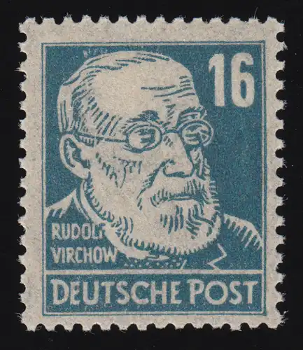 218ay Virchow 16 Pf mit Borkengummierung senkrecht, ** postfrisch