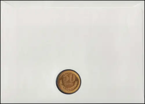 Confédération 750 ans de bataille à Liegnitz: Lettre de Numis avec la Pologne comme FDC, ESSt Berlin