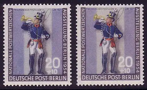 120 Postillion I NAPOSTA - Farbvarianten-Set ** postfrisch