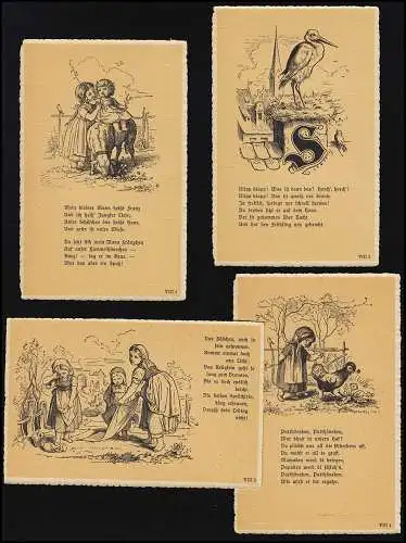 AK Serie VIII "Im Freien", Oskar Pletsch, Hegel & Schade Leipzig, ungebraucht