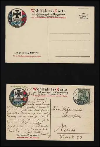 AK Set (13) Wohlfahrt, Der grosse Krieg 1914/ 1915, 1x gelaufen, 12 ungebraucht