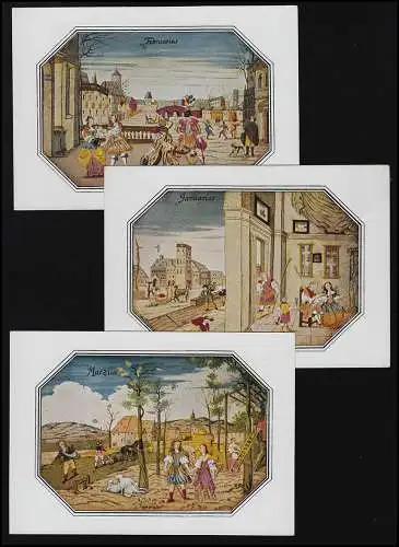 Kunstkarten (12) Meister d. 18. Jahrhunderts Serie 40 Woldemar Klein ungebraucht
