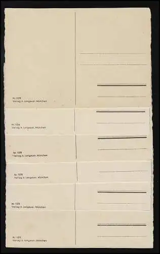 Set (12) Sternzeichen signiert Künstler, Nr. 1270 - 1281 A. Lengauer ungebraucht