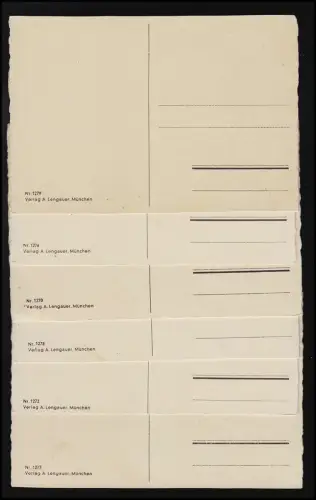 Set (12) Sternzeichen signiert Künstler, Nr. 1270 - 1281 A. Lengauer ungebraucht