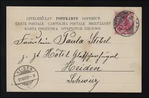 B.K.W. Nr. 1738-5 "Freitag" signiert, Das Gebet am Marterl, Offenburg 25.7.1902