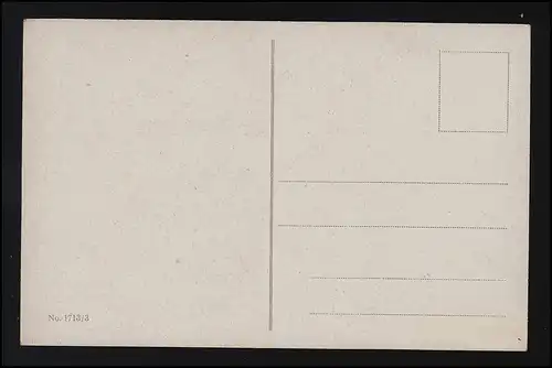 No. 1713/3 "automne" feuillage coloré & baies, avant ferme avec arbre, non utilisé