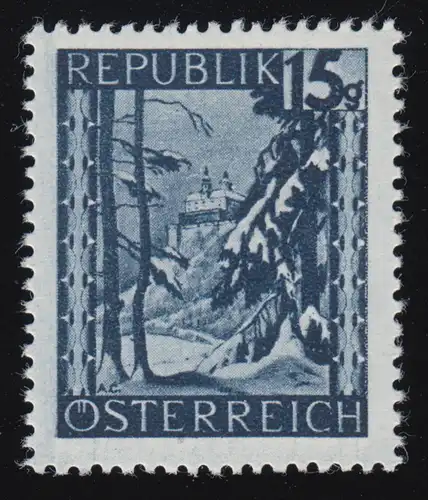 748 paysages 15 g, château Forchtenstein /Burgenland, frais de port **