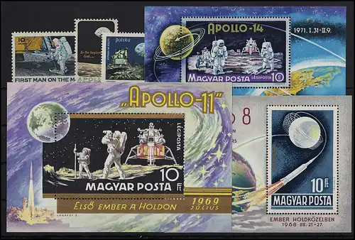 Espace - carte avec plusieurs éditions, frais de port ** / MNH (13538)