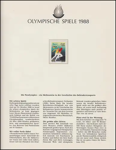 Jeux olympiques 1988 Calgary - Algérie Marque de coureurs ** post-fraîchissement