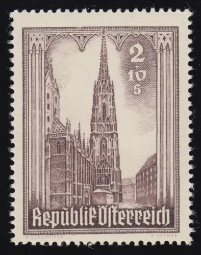 800 Reconstruction Stephansdom, Tour du Sud, 2 S + 10 S, frais de port **