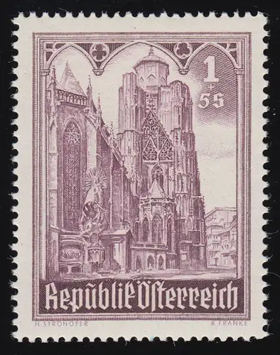 799 Reconstruction Stephansdom, Tour du Nord, 1 S + 5 S, frais de port **