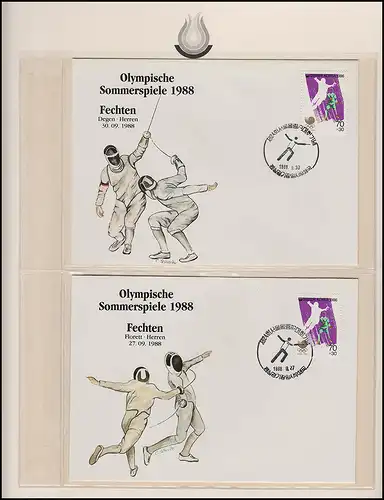 Olympische Spiele 1988 Seoul - Südkorea 9 Briefe Sportarten & Athleten