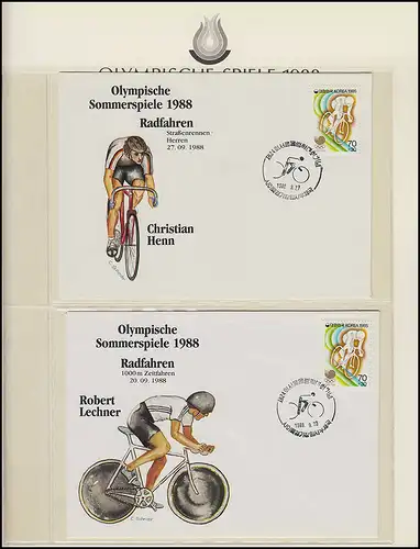 Olympische Spiele 1988 Seoul - Südkorea 7 Briefe Sportarten & Athleten