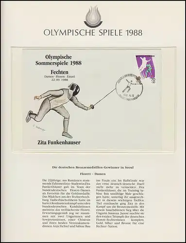 Olympische Spiele 1988 Seoul - Südkorea 7 Briefe Sportarten & Athleten