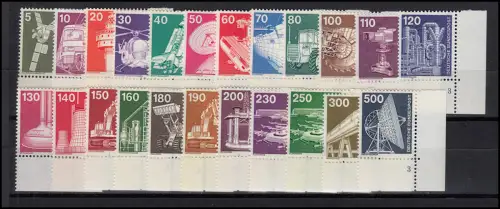 846 ff IuT 23 Valeurs, 3x 23 coins avec numéros de forme FN 1+2+3, set ** frais de port