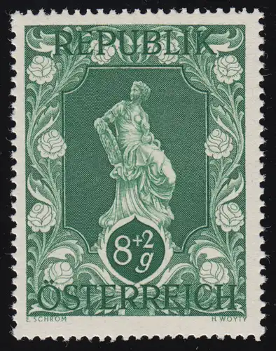 813 Exposition Wiener Kunstleisthaus, Providentia Raphael Donner, 8 g + 2 g, **