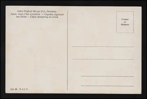 Amor, flèche traînante, Anton Raphael Mengs, Gal.88 R.&J.D. Dresde, inutilisé