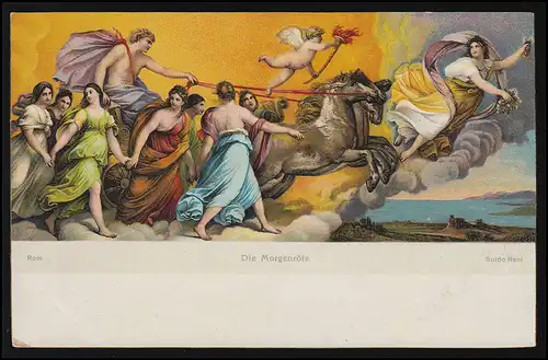 "L'aurore" peinture Guido Remi, Stengle & Co. Dresden, 29803, inutilisé