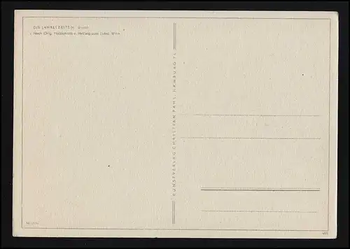 "Hiver" 51/ 14 Coupe de bois Hedwig à la tobel, édition Christian Pahl, non utilisé