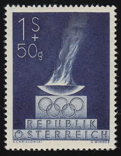 854 Olympische Sommerspiele London, Olympische Flamme, 1 S + 50 g, **