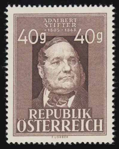 856 80. Todestag, Adalbert Stifer (1805 - 1868), 40 g, postfrisch **