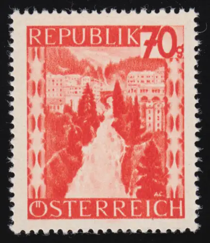 847 Landschaften, Badgastein / Salzburg , 70 g, postfrisch  **