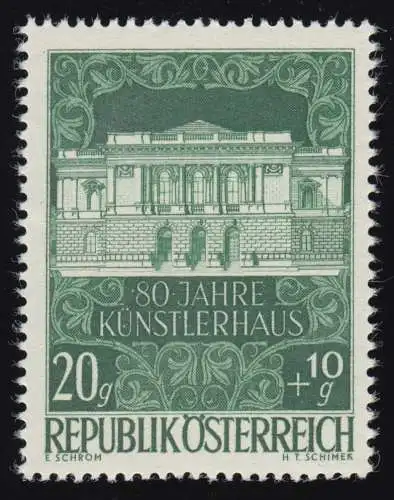 878 80 ans Kunsthaus Wien, Könsterhaus Vienne, 20 g + 10 g, **