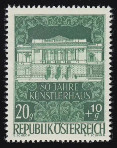 878 80 ans Kunsthaus Wien, Könsterhaus Vienne, 20 g + 10 g, **