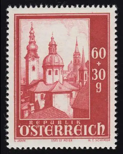 889 Reconstruction de Salzburger Dom, St. Peter, 60 g + 30 g, frais de port **