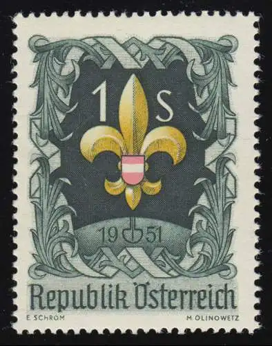 966 Rencontre mondiale de scouts, Abz. d. Austro. Scout Sphère du Monde, 1 p. **