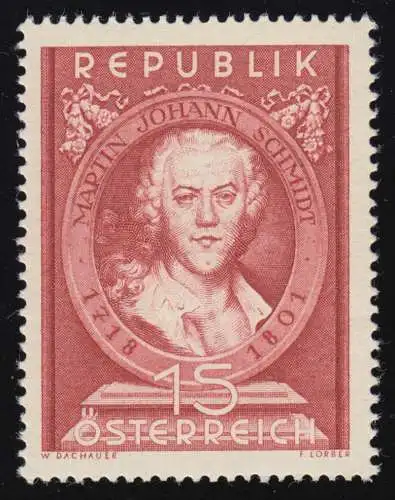 965 150. Todestag, Martin Johann Schmidt (1718-1801) Barockmaler, 1 S,  **