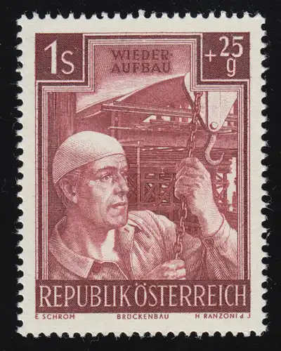 962 Reconstruction, bâtisseurs de ponts, 1 S + 25 g, frais de port **